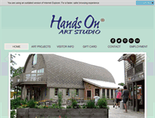 Tablet Screenshot of handsonartstudio.com